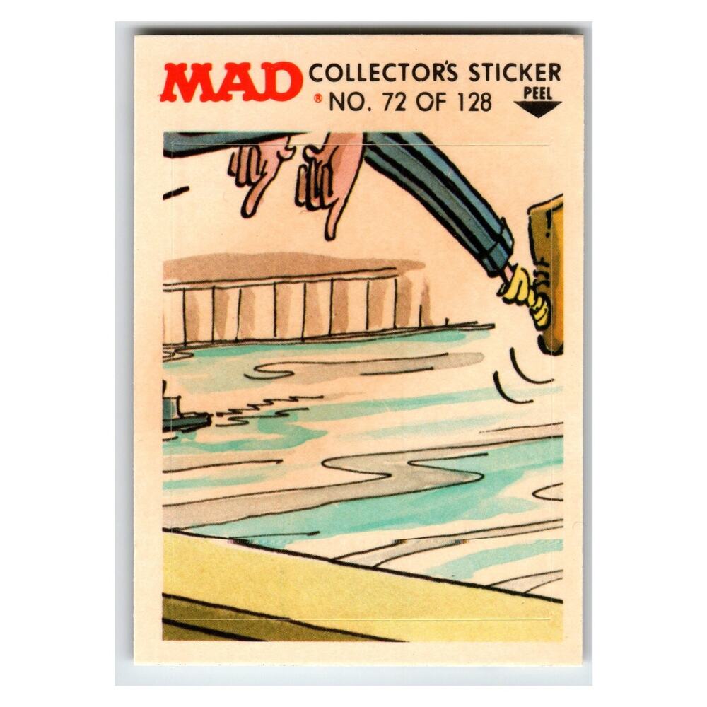 MAD Collector's Sticker #72 of 128 1983 Fleer Vintage